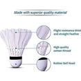 thumbnail image 5 of UDKI FS - 20 Feather Shuttlecock Speed 78 , Extended Durability | White , Pack Of 12, 5 of 5