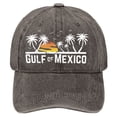 thumbnail image 1 of HNMKIU Tree Print Classic Adjustable Unisex Casual Denim Baseball Hat 03_Coffee,One Size, 1 of 6