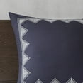 thumbnail image 4 of INK+IVY King/Cal King Cotton All Season Quilt Set 3-Piece Ikat Chevron Print Breathable Coverlet Set, Navy, 4 of 8