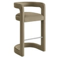 thumbnail image 5 of Modway Winslow Performance Velvet Bar Stool in Taupe, 5 of 9