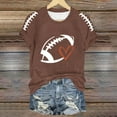 thumbnail image 1 of TINZ T-Shirt Imprimé Saison de Football Amusant pour Femmes Manches Longues Rayé à Manches Longues, 1 of 3