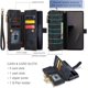 thumbnail image 2 of Compatible con la funda Billetera Samsung Galaxy Z Fold 7 con Soporte para Tarjeta, Bolsillo Magnético con Cremallera, Correa de cordón, Muñequera, Funda de Cuero, Billetera para Galaxy Z Fold7, 2 of 7