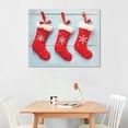 thumbnail image 2 of Shiartex Canvas Print 20x16in Wall Art Picture for Living Room Bedroom Christmas Decor Stocking 20x16in, 2 of 3
