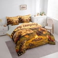 thumbnail image 2 of Catabedysis Happy Camping 7 Pieces Full Size Bedding Sets,Wildlife Print Full Size Bed in a Bag For Boys,Multicolor,Light Gray Reversible, 2 of 7