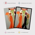thumbnail image 2 of Fruit Market Fashion Stylised Conceptual Painting Elegant Women with Produce Baskets Large Wall Art Poster Print Thick Paper 18X24 Inch, 2 of 5