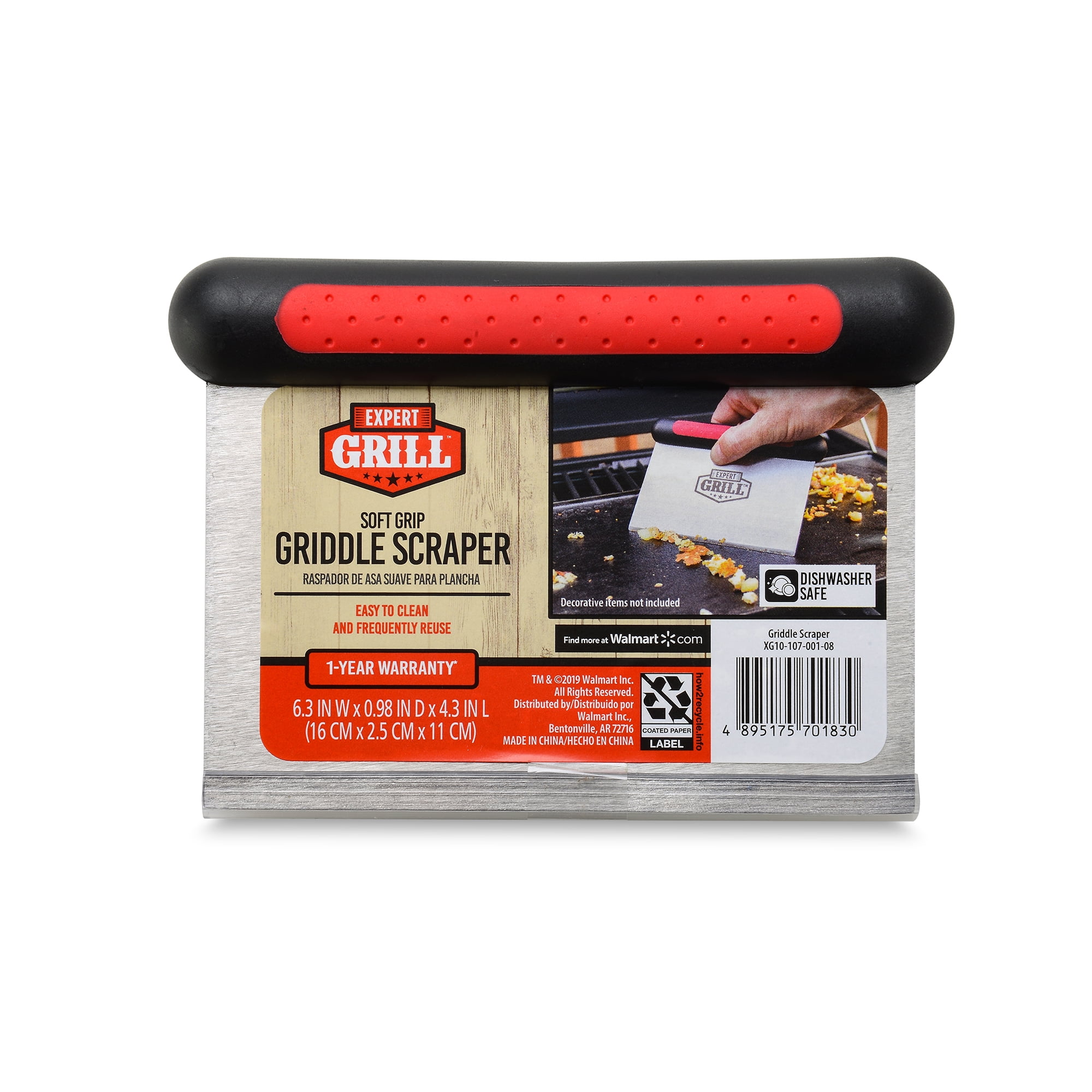 Expert Grill Stainless Steel Griddle Scraper 