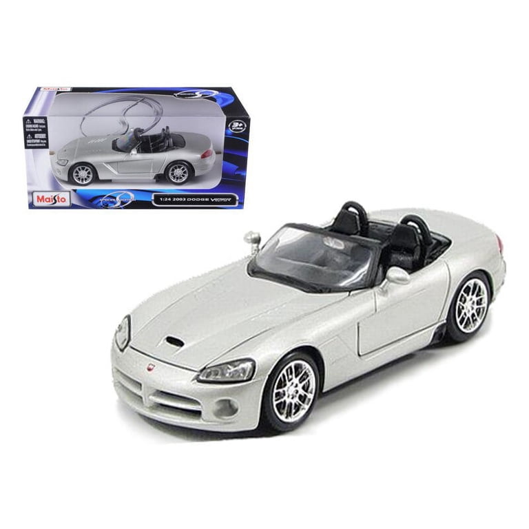 Maisto 1:24 Scale 2003 Dodge Viper SRT/10 Black Diecast Model Car