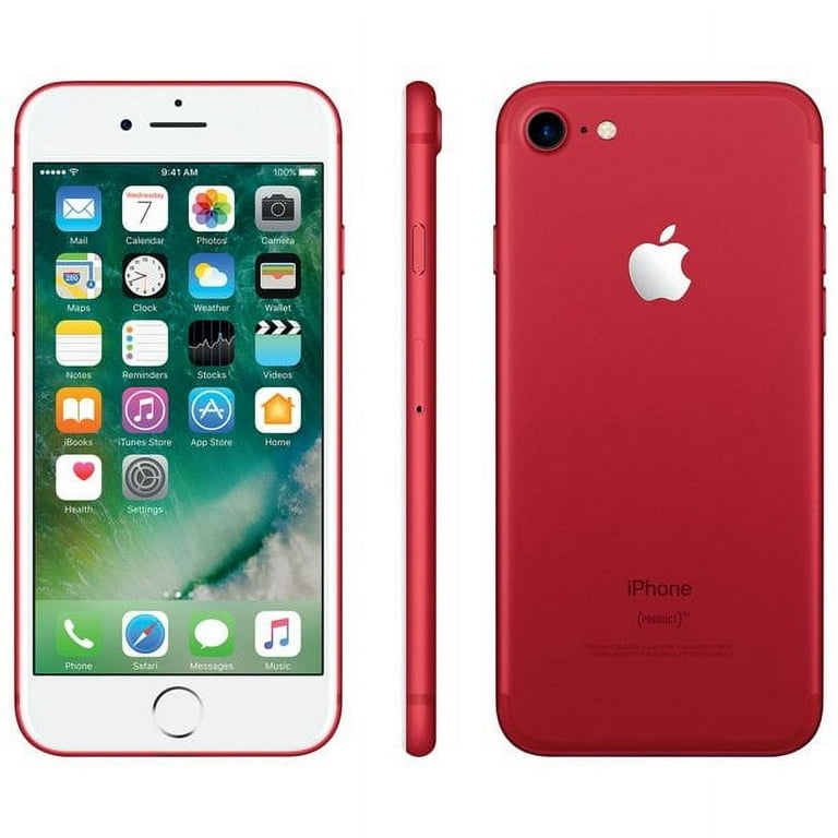Restored Apple iPhone 7 128GB Red (Unlocked) (Refurbished)