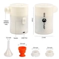 thumbnail image 3 of Etekcity Air Pump Air Matelas Pompe Gonflable Sauter Piscine Radeau Lit Bateau Jouet Exercice Balle Rapide Remplissage AC Gonfleur avec 4Pcs Buses, 3 of 12