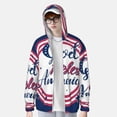 thumbnail image 2 of Kdxio God Bless America Patriotic Star Print Women Men Sun Protection UPF 50+ Jackets Zip Up Long Sleeve Hoodie Hiking Lightweight with Pockets, 2 of 7