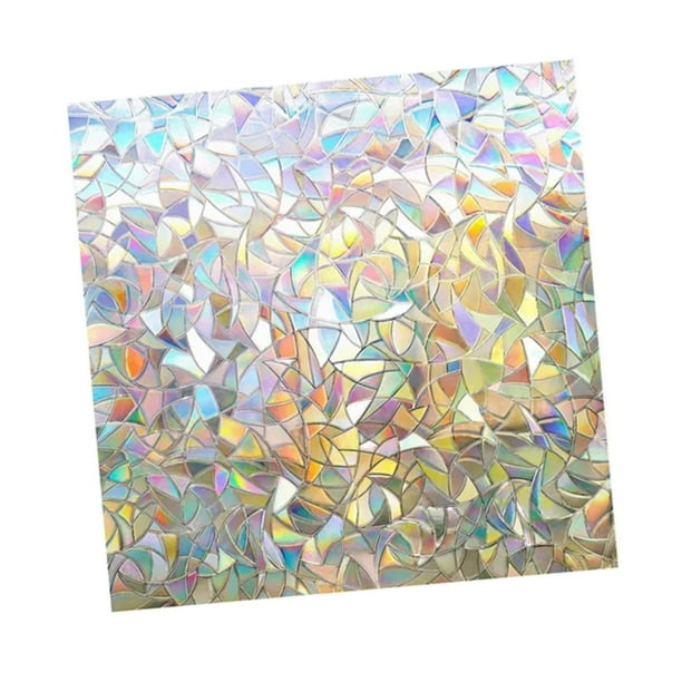 Película decorativa para ventanas NikouMX 45x200 cm Arco iris Película de privacidad para ventanas
