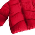 thumbnail image 5 of Cethrio Girls Puffer Jackets, Thickened Full Zip Thermal Long Sleeve Winter Coats with Hood Red Size 3-4 T, 5 of 5