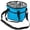 Blue, variant on Family Size 4 Compartment Drink Bag Insulated Tumbler Carrier Caddy with Adjustable Strap for Outdoor Use