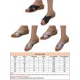 thumbnail image 2 of Frontwalk Women's Wedges Open Toe Slides Backless Slippers Outdoor Casual Shoes Lady Pure Color Gold 7, 2 of 6
