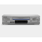 Restored Panasonic PV-V4612S 4-Head Hi-Fi VCR w/ Original Remote, Manual, A/V Cables, HDMI Converter