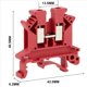 thumbnail image 3 of Bloque de Terminales de Riel DIN UK2.5B, Conector de Tornillo Cuadrado Universal, 200 Piezas, 3 of 5