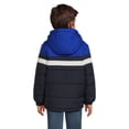thumbnail image 2 of London Fog Boys Hooded Full Zip Long Sleeve Colorblock Puffer Coat, Sizes 4-16, 2 of 5