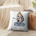 thumbnail image 4 of LALILO Throw Pillow Covers Cute Unicorn Art Cartoon Nursery Cushion Cover 18" x 18", 753 Pack, 4 of 6