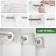 thumbnail image 6 of No Hook Shower Curtain, Abstract Flowers Long Bathtub Curtains with Snap in Liner, Farmhouse Oil Painting Floral Herbs Waterproof Washable Fabric Shower Curtain Set, 72"W x 84"L, 6 of 9