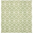 thumbnail image 4 of SAFAVIEH Dhurries Addison Geometric Area Rug, Sage/Ivory, 8' x 10', 4 of 9
