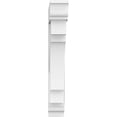 thumbnail image 2 of Ekena Millwork BKTP03X18X24MRC01 Standard Merced Architectural Grade PVC Bracket with Traditional Ends - 3 x 18 x 24 in., 2 of 5