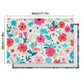 thumbnail image 6 of Pioneer Flower Floral Print Pattern Summer Placemats Table Placemats Set Of 4-Linen Kitchen Washable Placemats Table Mats 12x18 Inch Non-Slip Heat Resistant, 6 of 6