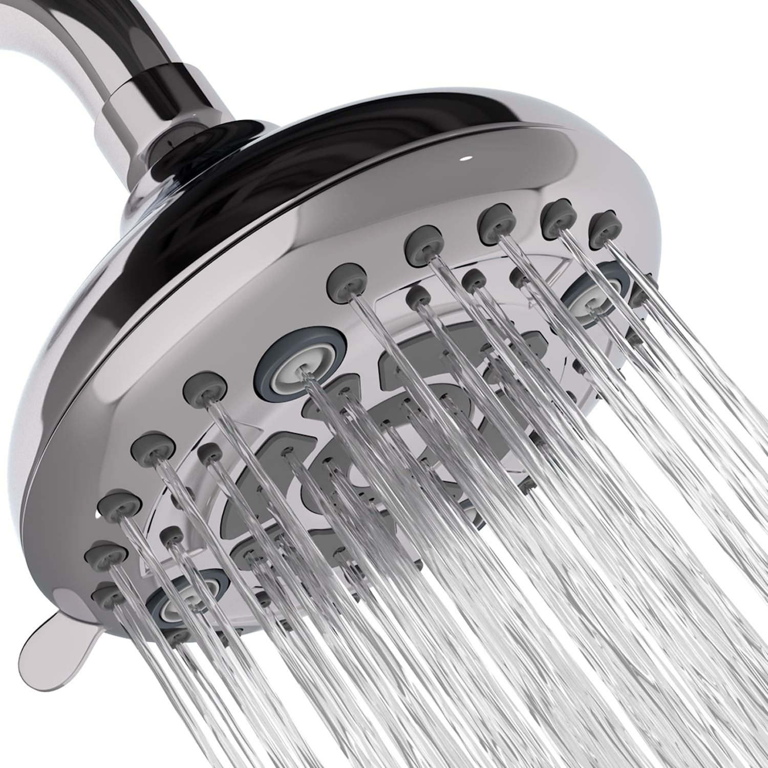 TurboSpa 3 Inch High Pressure Shower Head w/Flow Restrictor Melts Stress into at 