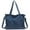 Blue, variant on HUISZJ Denim Shoulder Bag, Retro Reusable Crossbody Bag, Large Capacity Messenger Bag for Women Work Shopping (Blue)