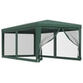 thumbnail image 2 of Carevas Party Tent with 6 Mesh Sidewalls Green 9.8'x19.7' HDPE, 2 of 7