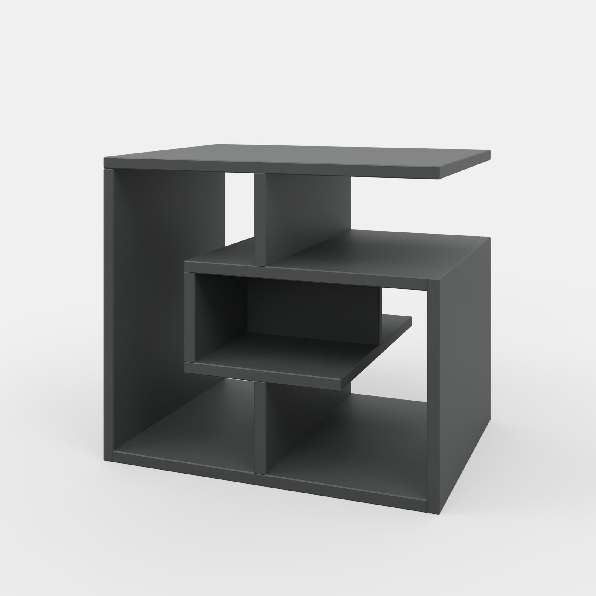 Ada Home Decor Modern Side Table, Anthracite