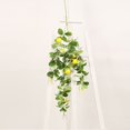 thumbnail image 2 of Wall Hanging Pendant Artificial Lemon Swag Realistic Spring Decoration Greenery Wreath With Leaves, 2 of 11