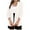 White, variant on Babysbule Winter Coats for Women Women's Fashion Solid Color 7/4 Cuff Fold Buckle Free Suit Coat Long Sleeve Hatless Casual Coat/Jacket Tops
