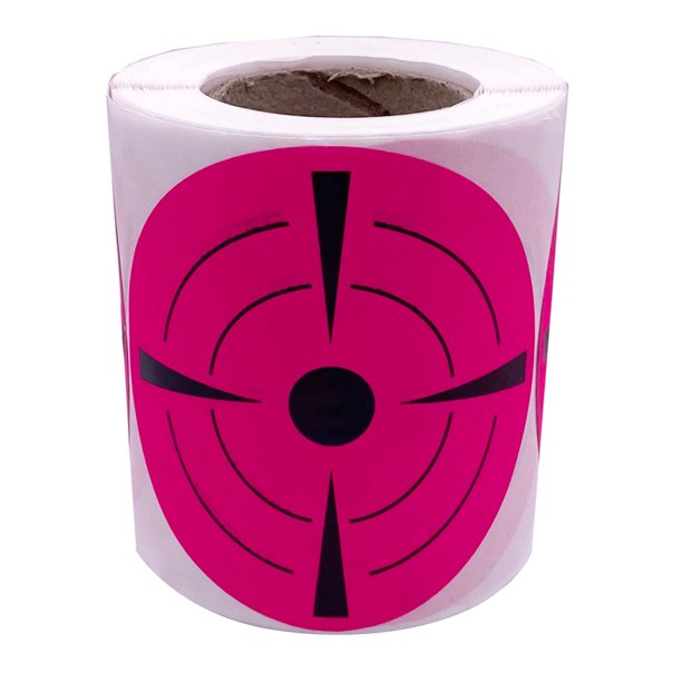 redonda de 3 pulgadas para objetivos de tiro, s fluorescentes, puntos de objetivo para totales, 200 piezas (fluorescentes) - Rojo rosa Rosa roja Sunnimix Blancos de tiro autoadhesivos