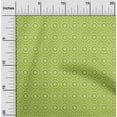thumbnail image 1 of oneOone Polyester Lycra Light Green Fabric Geometric Bandhani Sewing Material Print Fabric By The Yard 56 Inch Wide, 1 of 4