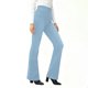 thumbnail image 5 of Pincandy Women's Solid Color Stretch Denim Leggings - 2 Pockets, Loose Wide Leg Fit, Perfect for Gym, Workout & Casual Wear, 5 of 7