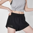 thumbnail image 4 of 1PC Quick-Drying Shorts Female Workout Yoga Shorts Sports Pants for Yoga Fitness Women Wearing (Black, Size M), 4 of 9
