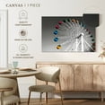 thumbnail image 5 of Elephant Stock Ferris Wheel Pop Wall Art - Horizontal Canvas Wall Art - Living Room Wall Decor - Decor Elements Canvas - Gray And White Decor - 48" x 32", 5 of 8