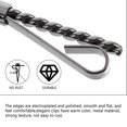 thumbnail image 3 of 3pcs Men Classic Tie Clips Shirt Collar Clips Necktie Golden Silver Black Clips, 3 of 5