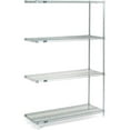thumbnail image 3 of Nexel Stainless Steel, 5 Tier, Wire Shelving Add-On Unit, 72"W x 36"D x 86"H, 3 of 3