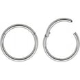 thumbnail image 1 of xianyou-365 SLEEPERS 2PCS Titanium Implant Grade 20G Septum Jewellery Hinged Segment Ring Body Piercing Hoop Lip Rings Helix Cartilage Rook Sleeper Earrings Nickel Free Hypoallergenic 6mm u2013 10mm, 1 of 4