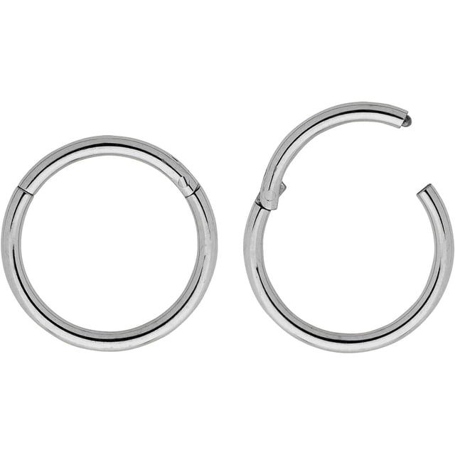 xianyou-365 SLEEPERS 2PCS Titanium Implant Grade 20G Septum Jewellery Hinged Segment Ring Body Piercing Hoop Lip Rings Helix Cartilage Rook Sleeper Earrings Nickel Free Hypoallergenic 6mm u2013 10mm