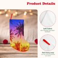 thumbnail image 4 of KLL Palm Trees at Sunset for 18" Christmas Stocking Snowman Xmas Stocking Holiday Christmas Decoration Gifts for Family Kids, 4 of 8