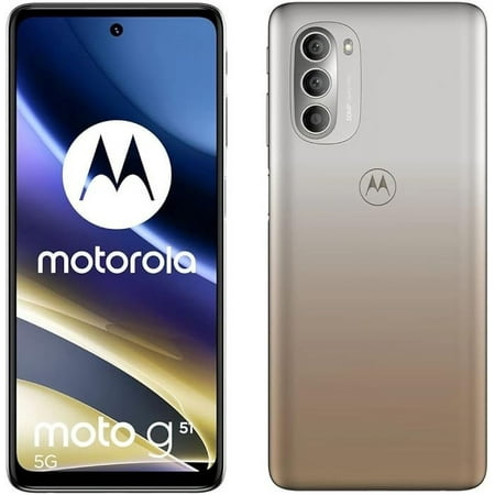 Motorola Moto G51 Dual-SIM 128GB ROM 4GB RAM (GSM Only | No CDMA) Factory Unlocked - Gold