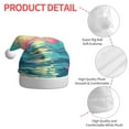 thumbnail image 6 of Cauagu Retro Palm Beach Sunset for Adult Christmas Hat,1-Pack Xmas Holiday Hat Santa Hat for Women & Men Festive Headwear Accessories Fit for Christmas/New Year/Party, 6 of 6