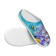 thumbnail image 3 of Lsque Corals and Tropical Fish Pattern Womens Comfort Cotton on Scuff With Memory Foam and Anti-skid Sole Slipper-42/43, 3 of 7