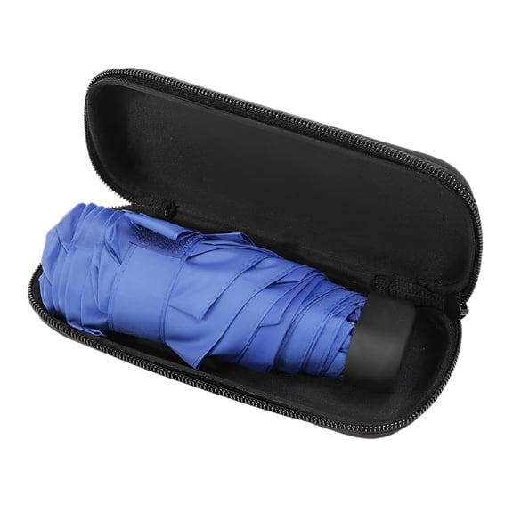 GASTROPOD Mini Five-folding Non-automatic Travel Umbrella with EVA Case UV Protection Compact Portable Outdoor Umbrella, Blue