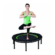 LEAPS & REBOUNDS 40 Mini Fitness Trampoline & Rebounder for Adults, Green