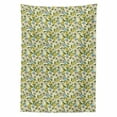 thumbnail image 2 of Floral Tablecloth, Flowers on a Cream Tone Background, Rectangle Satin Table Cover Accent for Dining Room and Kitchen, 60" X 90", Cream Multicolor, by Ambesonne, 2 of 2