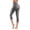 Gray, variant on TIHLMK Yoga Pants Women Women's Quick Dry Solid Pocket Capris Yoga Pants Gift for Women