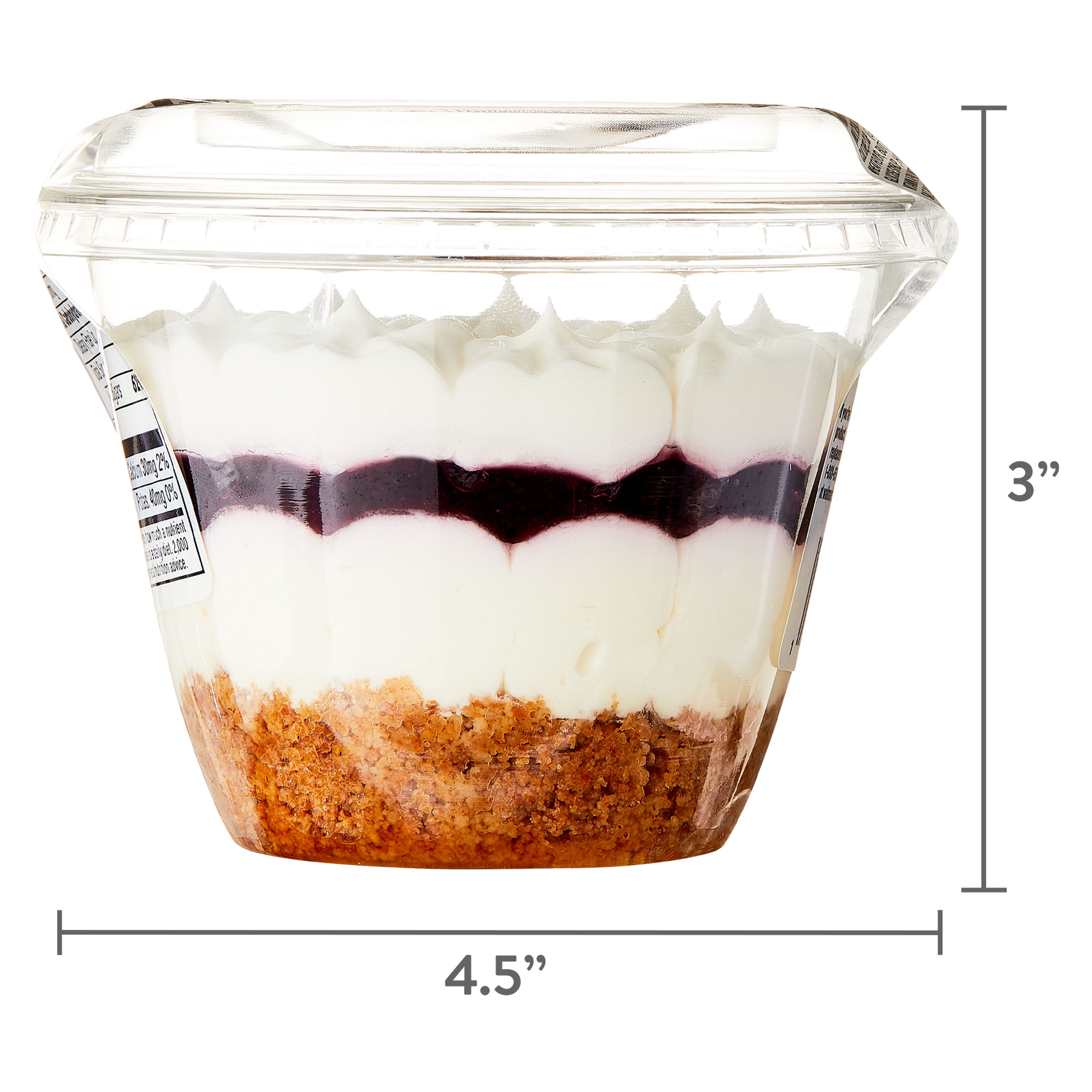 Marketside No Bake Blueberry Cheesecake Parfait, 4.9 oz (Refrigerated, Thawed)